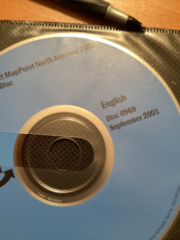 BRAND NEW AUTHENTIC Microsoft MapPoint North America 2002. Discs 0969 And 0970. gallery
