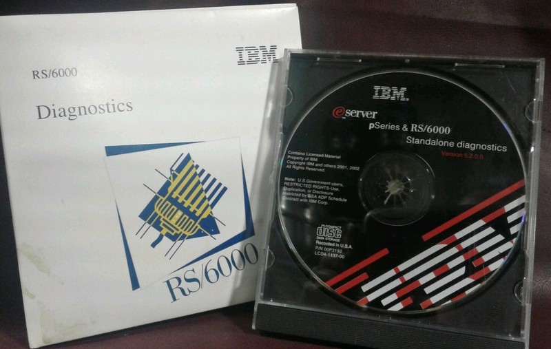 IBM -1 pSeries & RS/6000 (P/N 00P3192) & 1 RS/6000 Diagnostics (P/N 41L6235)