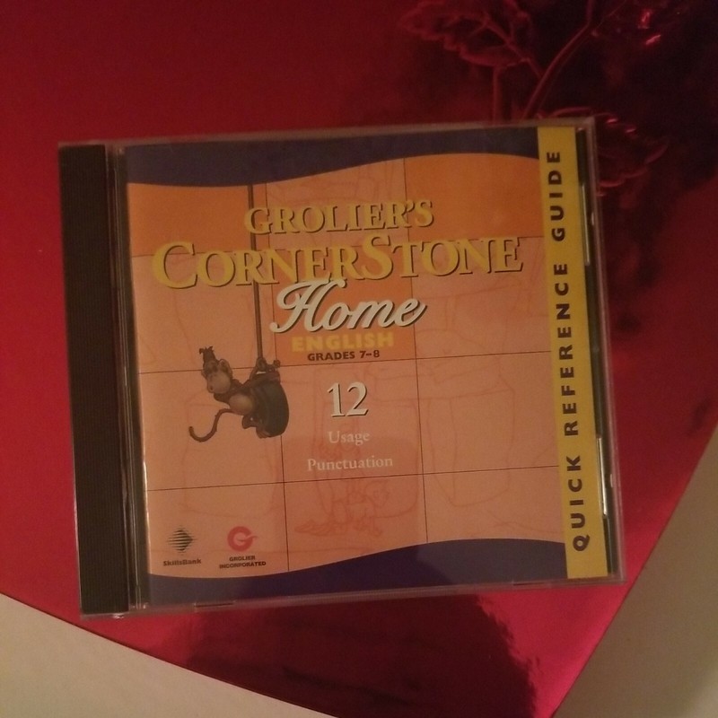 Grolier’s CORNERSTONE HOME ENGLISH #12 Grades 7-8 Usage Punctuation CD-ROM