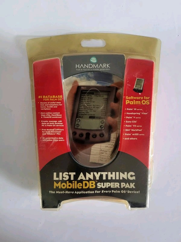 Handmark List Anything Mobile DB Super Pak for Palm OS – Windows / Mac BRAND NEW