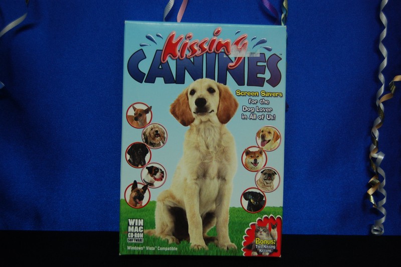 Kissing Canines Fun Screen Savers New For Win or Mac CD Rom FREE NEXT DAY SHIP