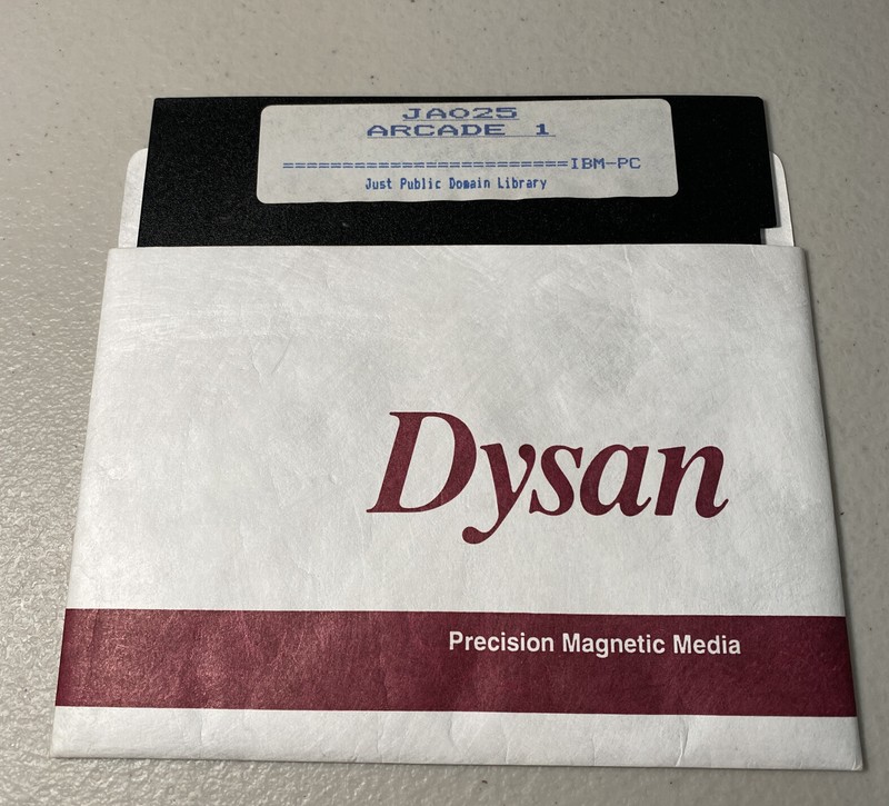 IBM-PC JA025 ARCADE Just Public Domain Library 5.25”