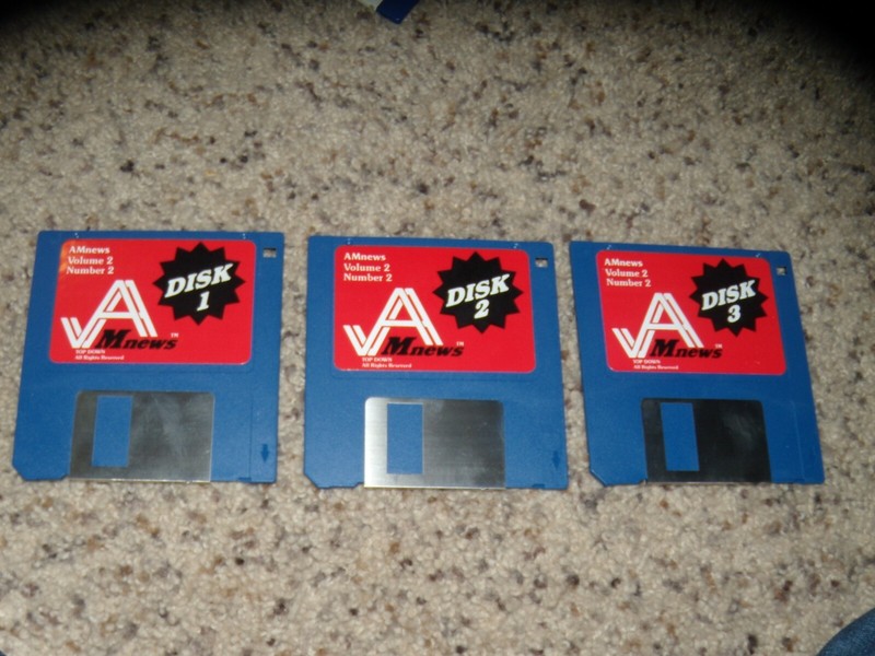 AMnews Commodore Amiga program on 3.5″ disks