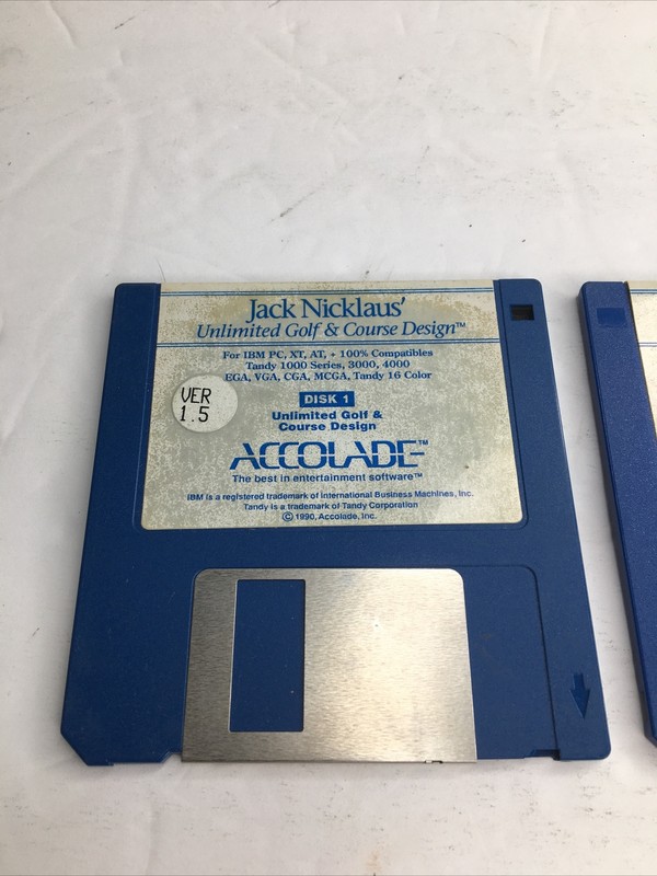 Jack Nicklaus Unlimited Golf & Course Design Accolade 1990 VER 1.5 3.5" Disks gallery