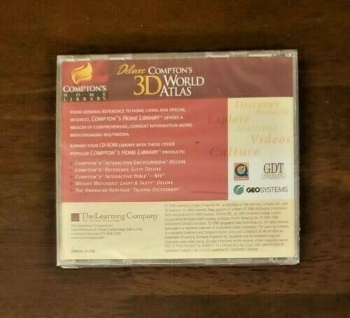 (NEW) Deluxe Compton's 3D World Atlas (PC CD-ROM, 1998) Free Fast US Ship gallery