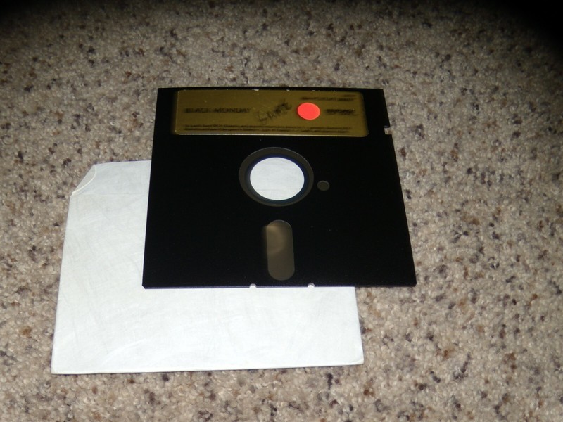 Black Monday IBM PC Program on 5.25″ disk