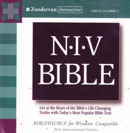 Zondervan NIV Bible PC CD-ROM religious study tool scriptures Word text God! CD