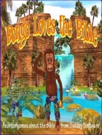 Bongo Loves The Bible PC CD-ROM learn scriptures Christian action adventure game