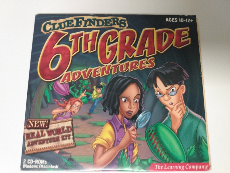 ClueFinders 6th Grade Adventures Learning Windows/Mac 2-disc (PC, 2000)