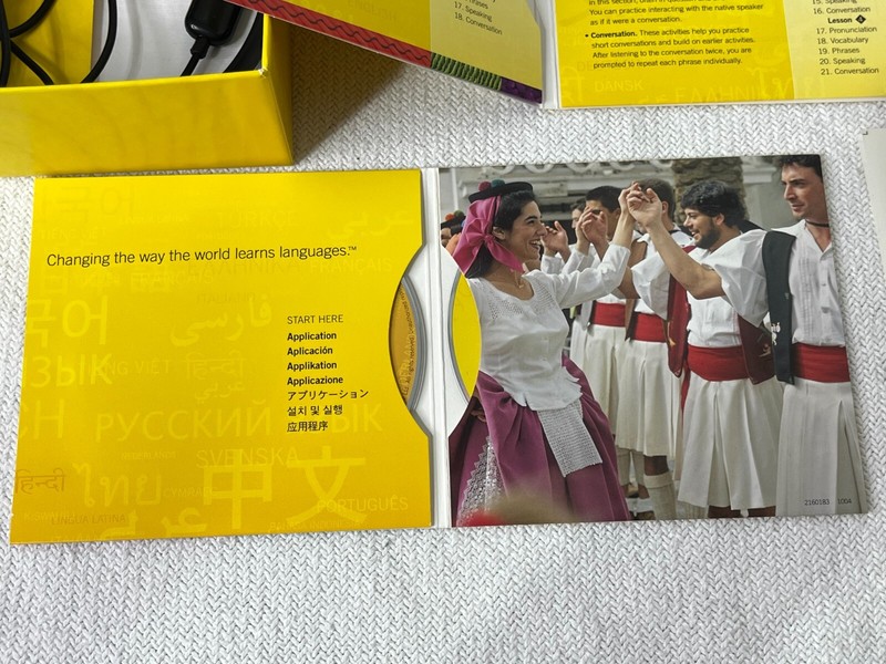 Rosetta Stone Italiano Level 1 Unit 1 to 4 Learn Italiano + headset gallery