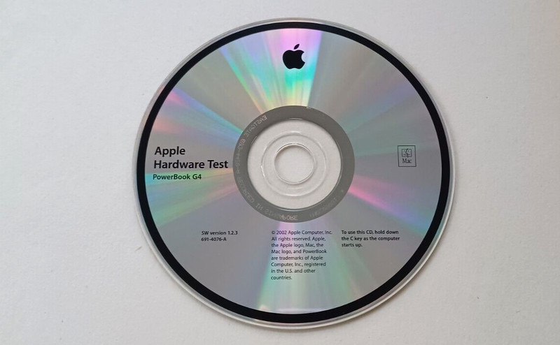 Apple 2002 Hardware Test PowerBook G4 Version 1.2.3