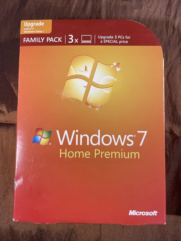 Microsoft Windows 7 Home Premium Family Pack 32/64-Bit Upgrade