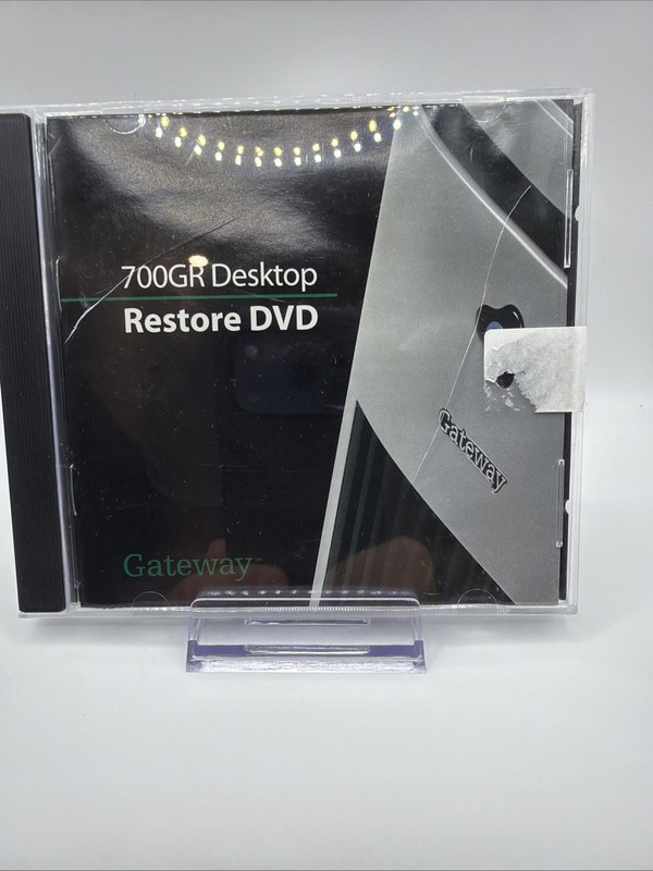 Gateway 700GR Restore DVD- W/ Original Case And Booklet – Used – See Photos
