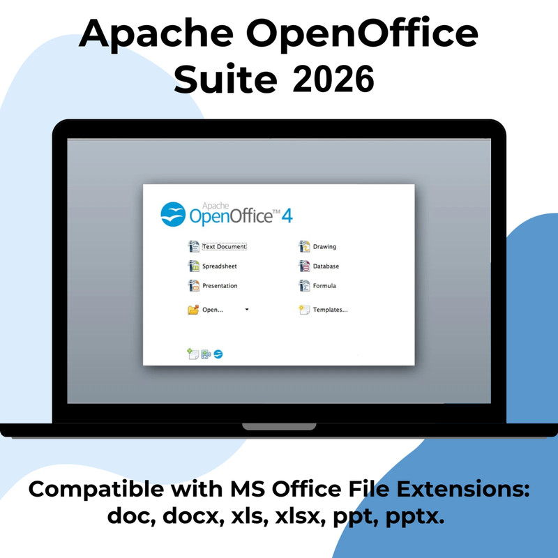Open Office Home and Student 2026 for MacOS - Full 6 in 1 Office Suite, USB gallery