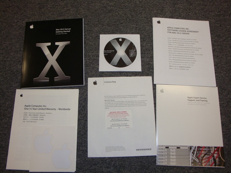 NEW Mac OS X Server v 10.4 10 Client 0Z691-5870-A