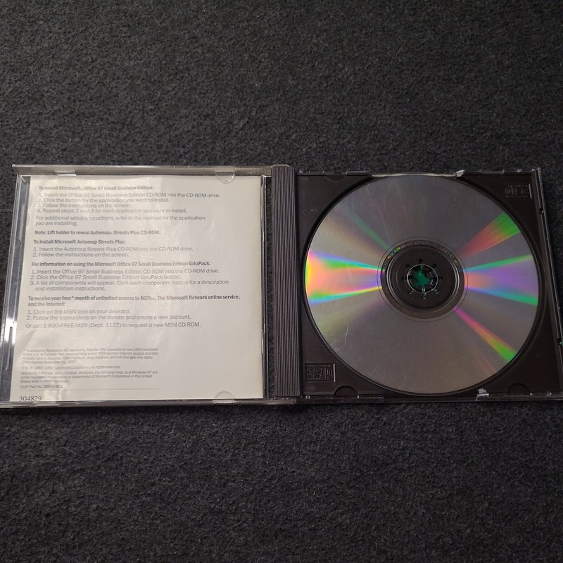 Microsoft Office 97 w Key Small Business Edition Vtg Finance Manager Automap IE gallery