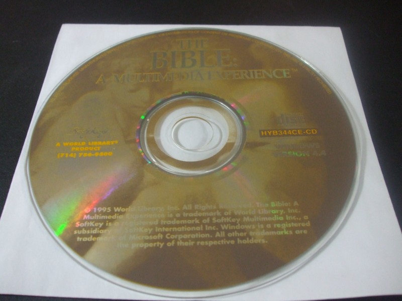The Bible: A Multimedia Experience – Version 4.4 (PC, 1995) – Disc Only!!!