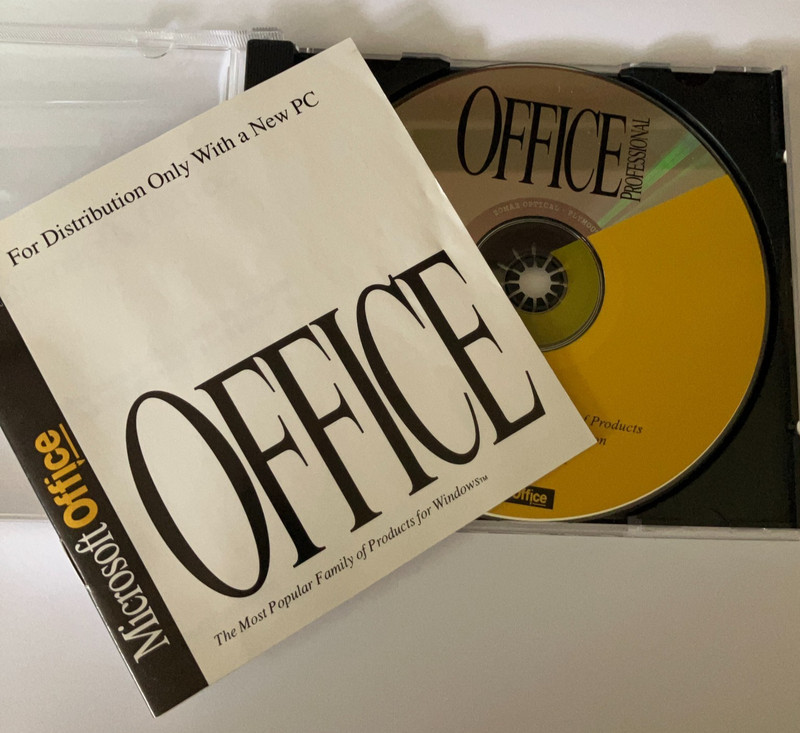 Vintage Windows ~ Microsoft Office Professional 4.3 CD + Booklet 1994
