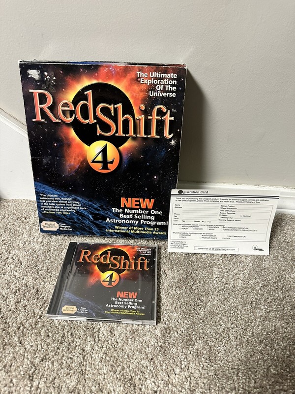 Sealed Cinegram Redshift 4 Windows 95 98 2000 PC-CD ROM