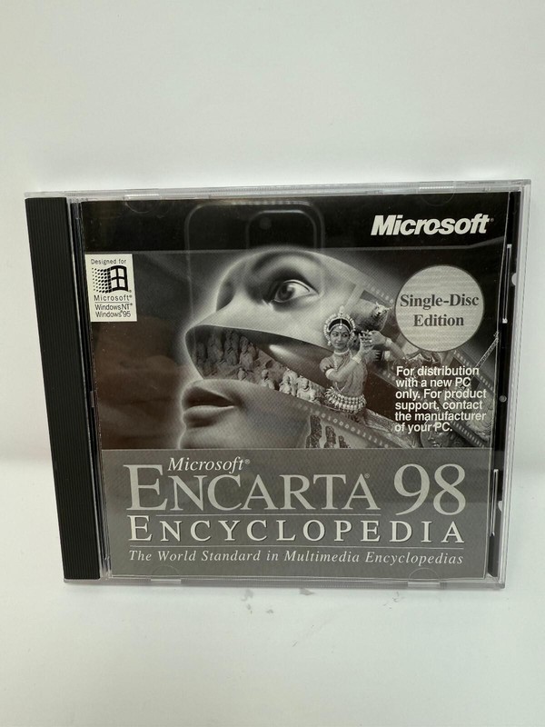 Microsoft Encarta 98 Encyclopedia Single Disc Edition CD-ROM PC gallery