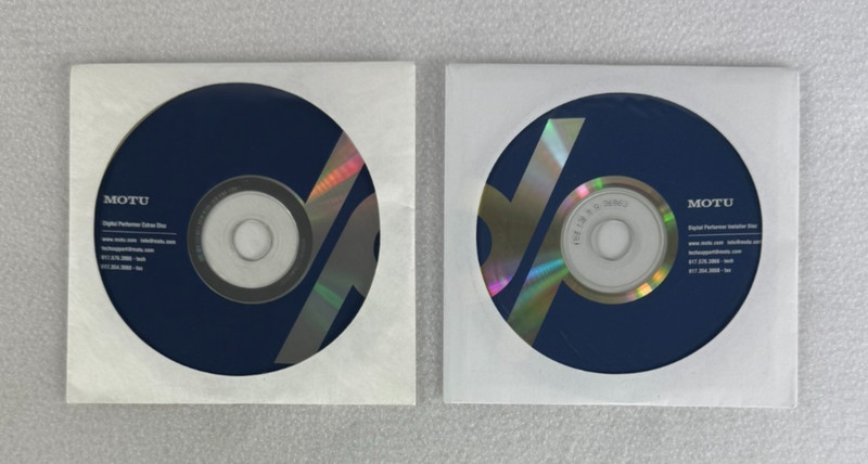 MOTU Digital Performer Audio Software Discs (2) — Mac Audio Production
