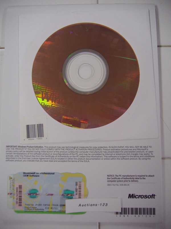 MICROSOFT WINDOWS XP PROFESSIONAL w/SP3 OPERATING SYSTEM MS WIN PRO=NEW SEALED= gallery