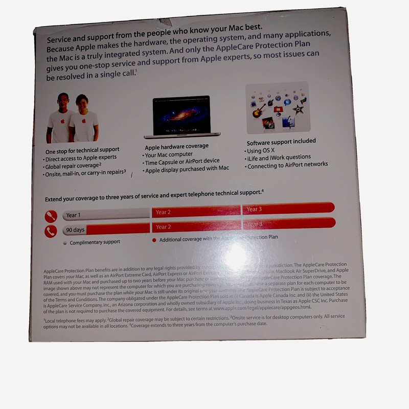 AppleCare Protection Plan for iMac New Sealed & Labeled gallery