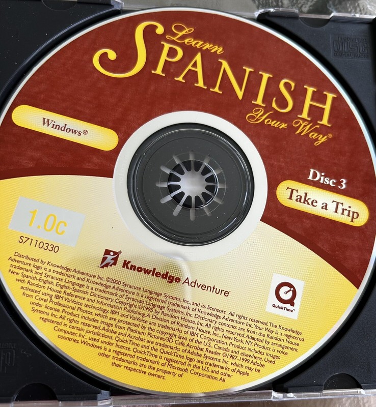 Learn Spanish Your Way Audio 3 CD Set Windows 2000/98/95 Speaking Vocabulary gallery