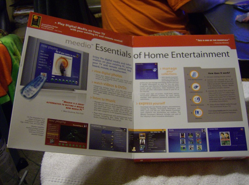 VINTAGE MEEDIO ESSENTIALS OF HOME ENTERTAINMENT PC CD SOFTWARE / NEW / SEALED gallery