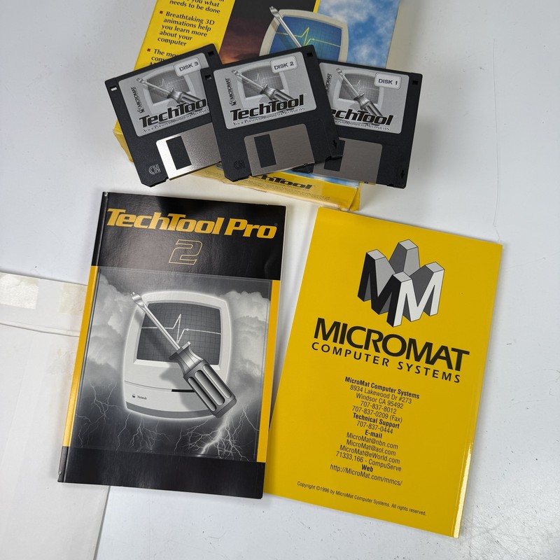 Micromat TechTool Pro 2 Mac OS System 7+ Diagnostics Utility Software Floppy gallery