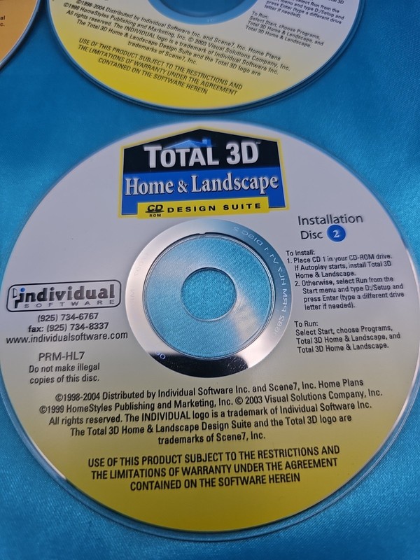 Total 3D Home, Landscape & Deck - Premium Suite 4 Disc Set Discs Only gallery