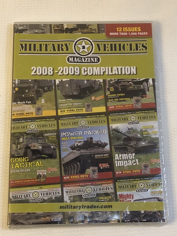 Military Vehicles Compilation 12 Issue Digital Magazine 1500 Pages PC XP Vista 7