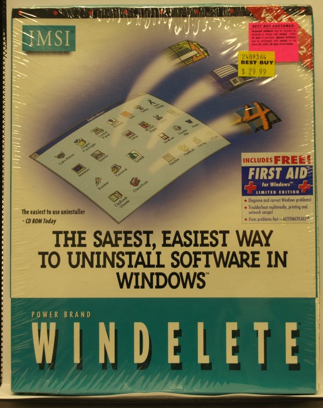 IMSI Power Brand WinDelete Version 2 – 3.5″ Disks – NEW – SEALED