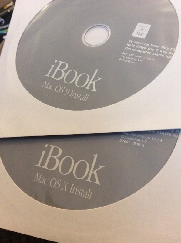 Genuine Apple..iBook 9.2 & 10.1.4 Install Media Disks