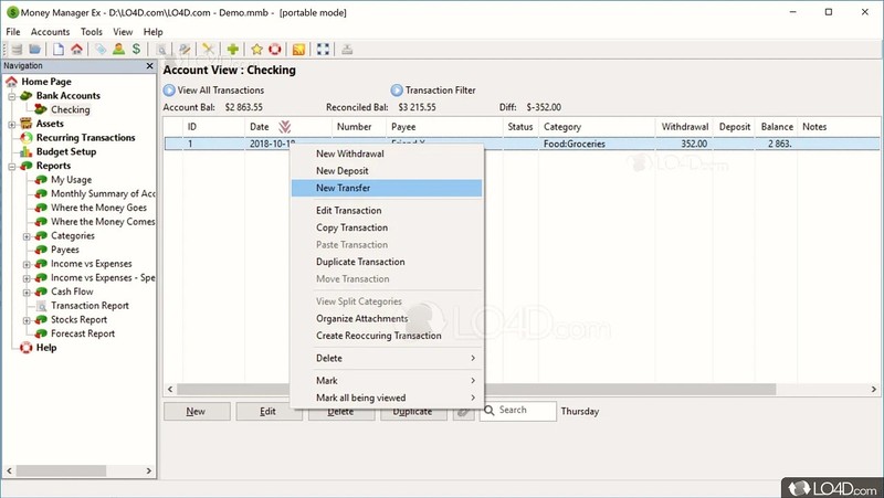 Money Manager - Accounting, Banking And Budgeting Software gallery