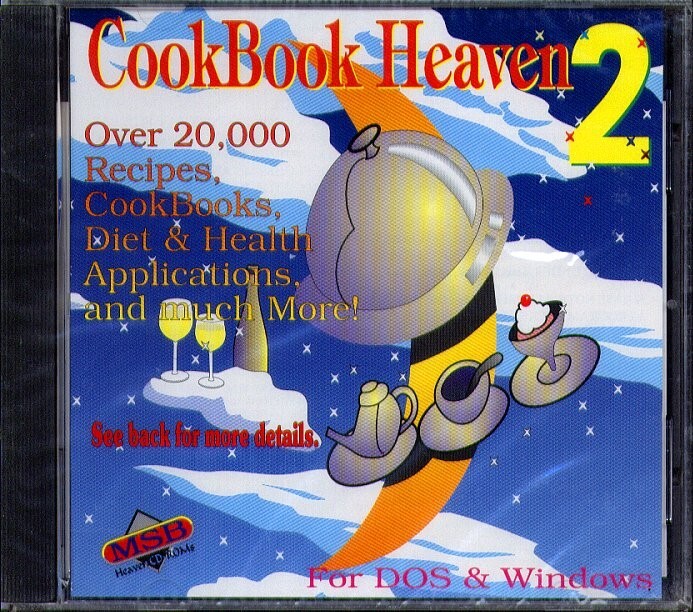 CookBook Heaven 2 CD-ROM for Win/DOS – NEW Sealed JC