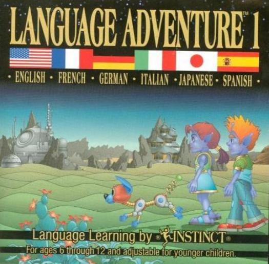 Language Adventure 1 PC CD speak foreign language English Spanish German + game!
