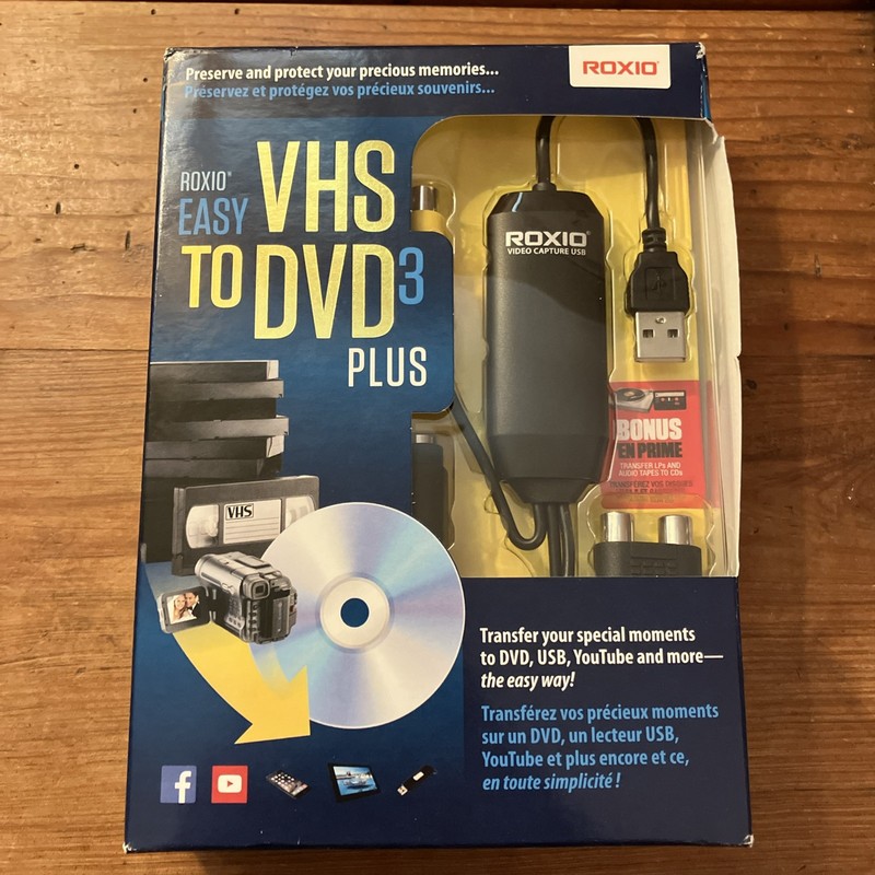 Roxio Easy VHS to DVD 3 Plus New / Sealed