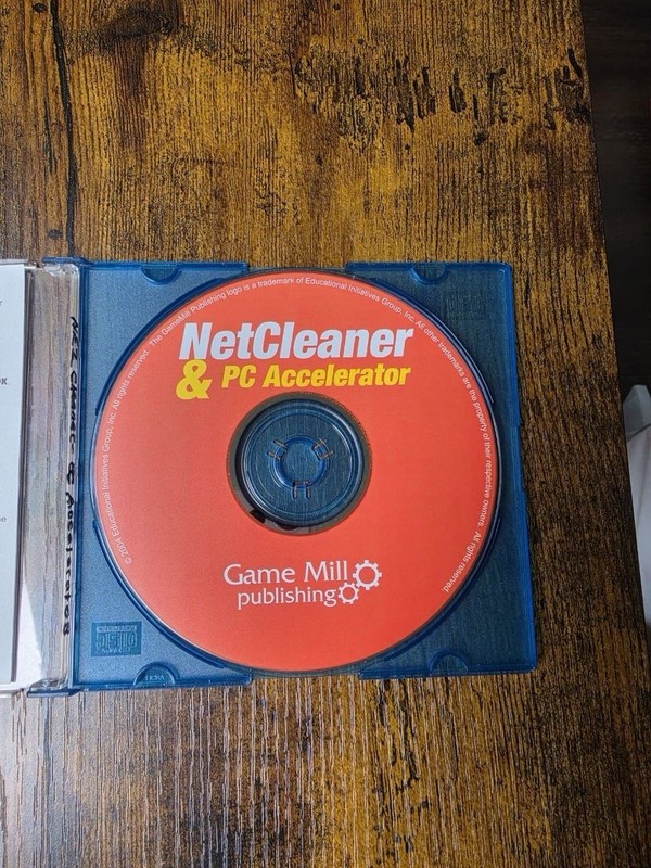 Game Mill Publishing NetCleaner & PC Accelerator Software CD-ROM Disc