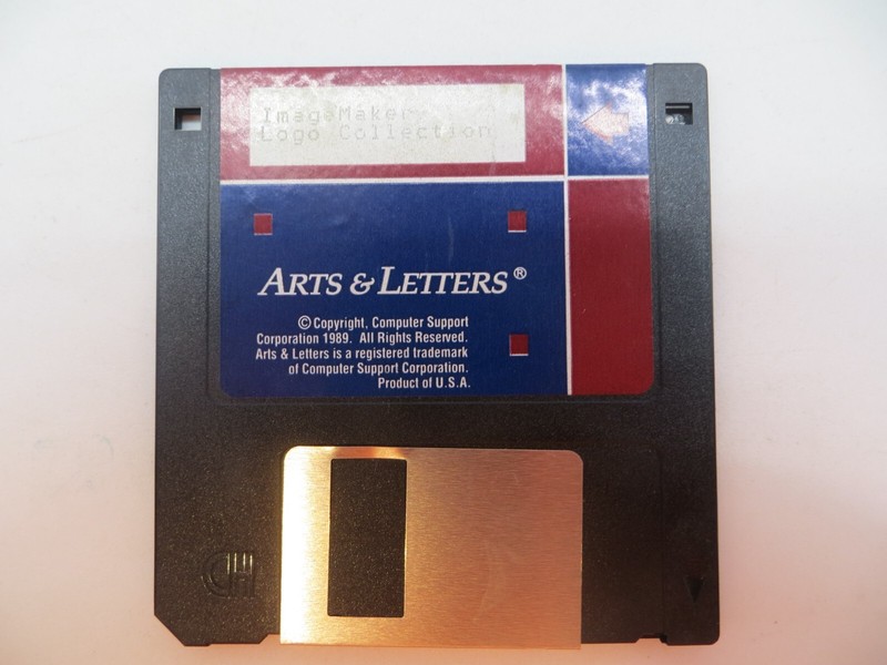 ARTS & LETTERS ImageMaker Logo Collection 1989 Computer 3.5″ Floppy Disk