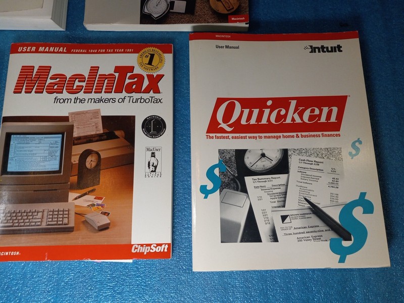 Symantec Macintosh Business Bundle MacInTax Quicken GreatWorks System 7 Apple gallery