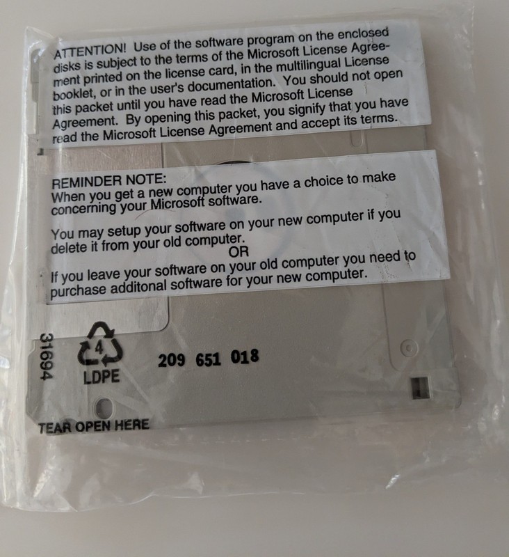 1992VNTG Microsoft True Type Font Pack 2 for Windows 3.5" Floppy disk sealed NIP gallery