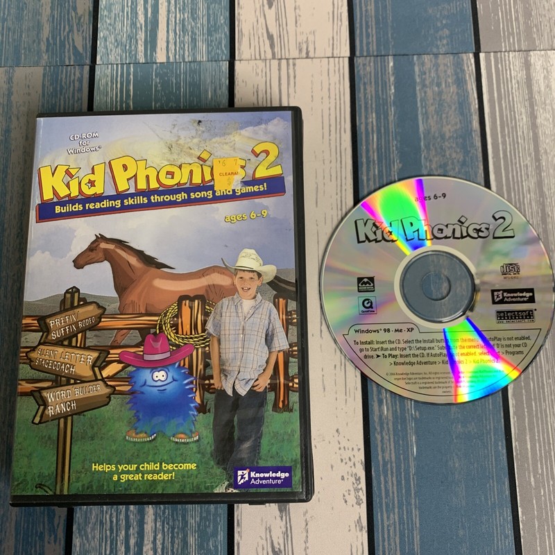 Kids Phonics 2 PC Software CD – Kids Educational Ages 6-9 Build Reading Skills