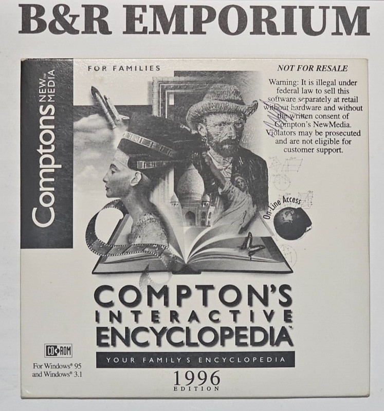 Compton’s Interactive Encyclopedia 1996 Ed. – (Compton’s NewMedia) – Used CD-ROM