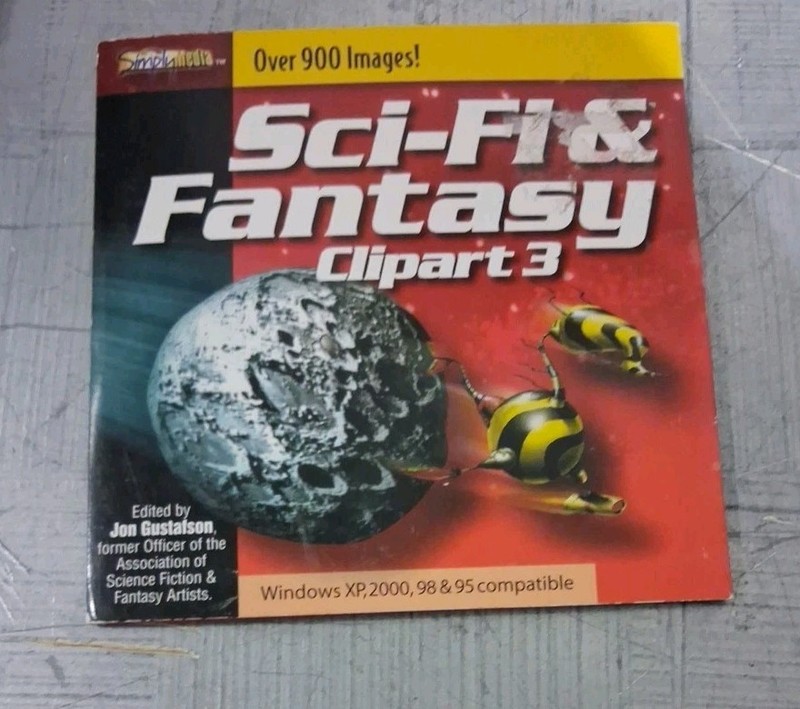 Simply Media Sci-Fi Clipart 3. CD-ROM. Clean And Intact