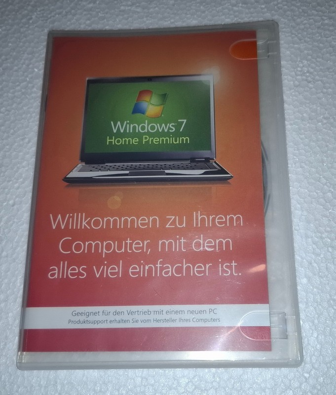 ❇️ Windows 7 HomePrem 32-bit DVD only ► no license key ☘️ used ❇️