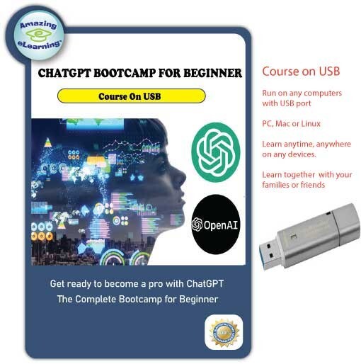 How to Use ChatGPT for AI Chat – The Bootcamp for Beginner – Course on USB