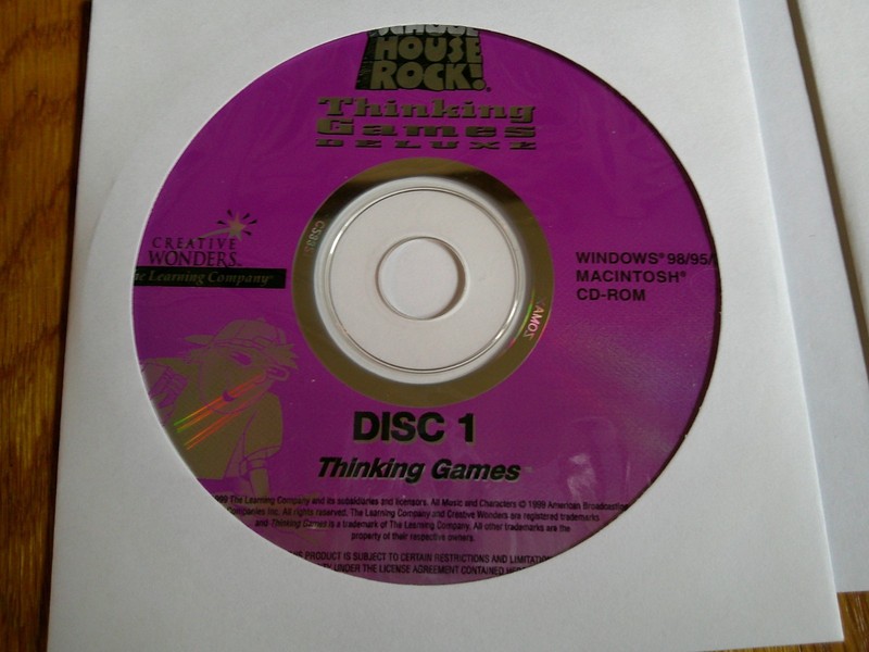 School House Rock! Thinking Game Deluxe 2 CD-ROM SET Learning Adventures 1999 gallery