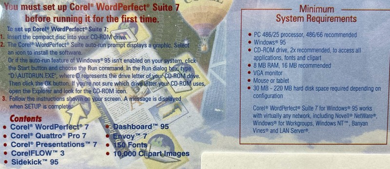 Corel WordPerfect Suite 7 for Windows 95 - Full Version! gallery