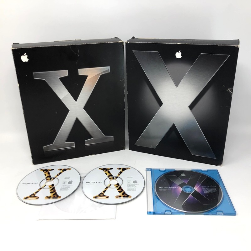 Apple Macintosh Operating Systems 10.2.0, 10.3.2, 10.4.0, & 10.5.0 *Two Big Box gallery